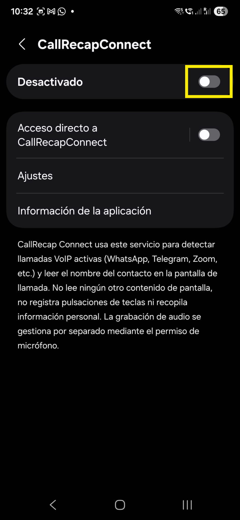 Toggle accessibility