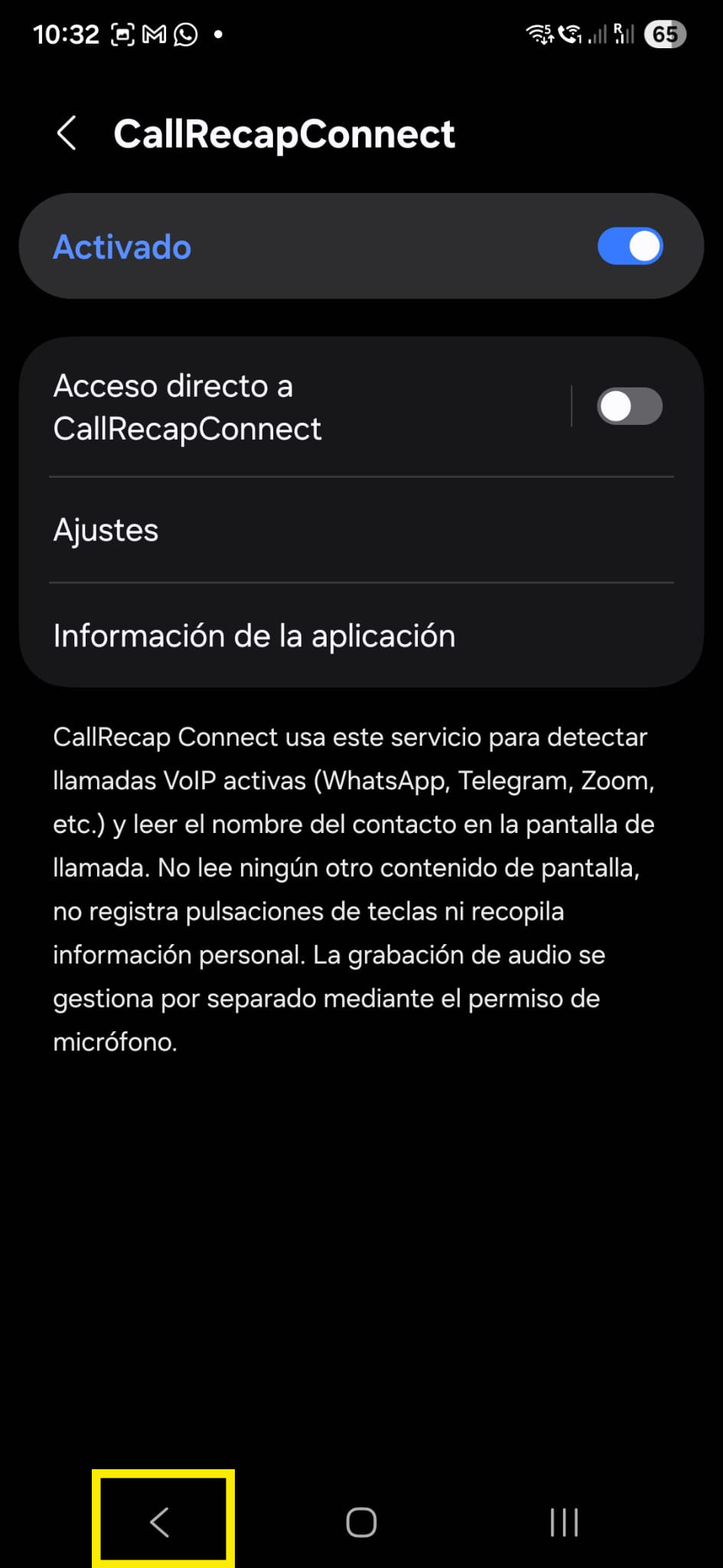 Accessibility enabled