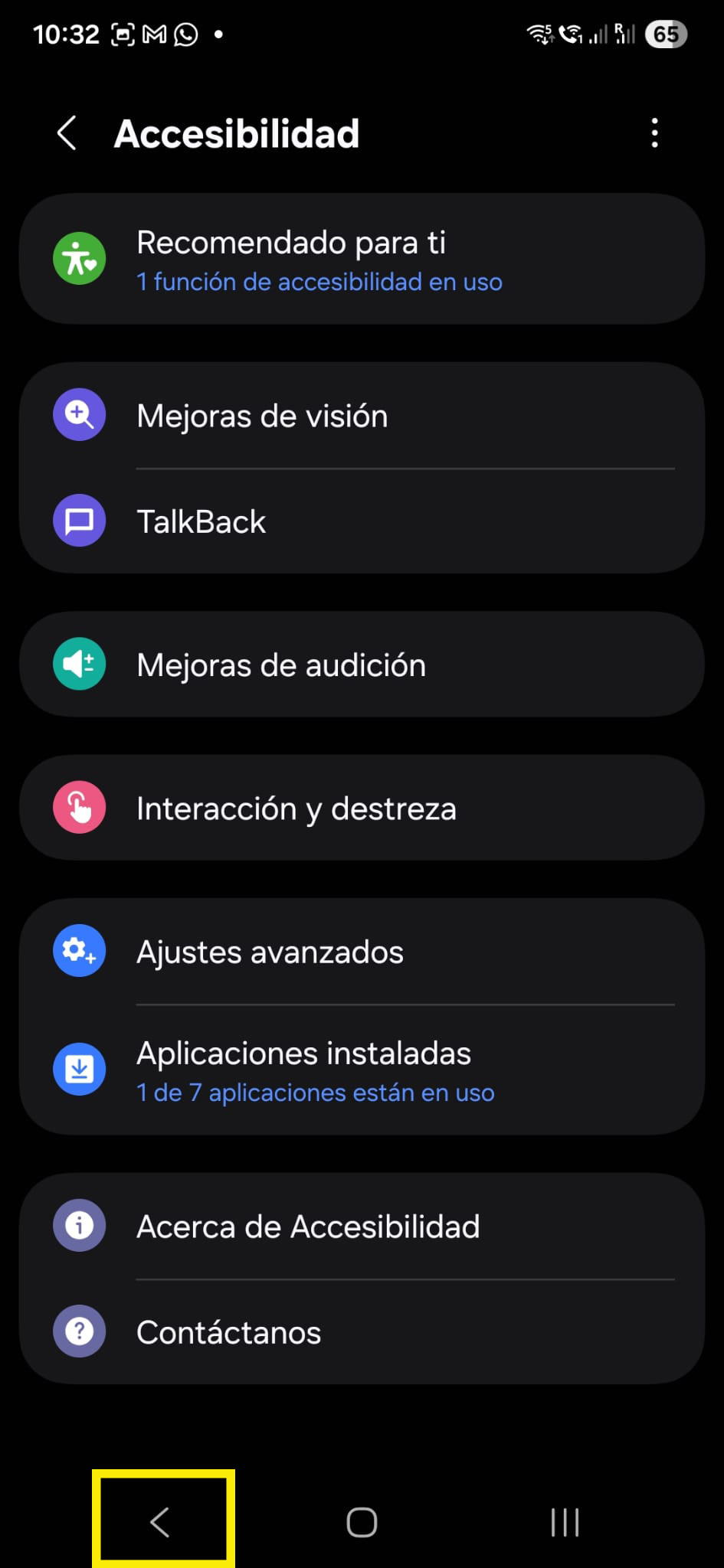 Accessibility apps in use